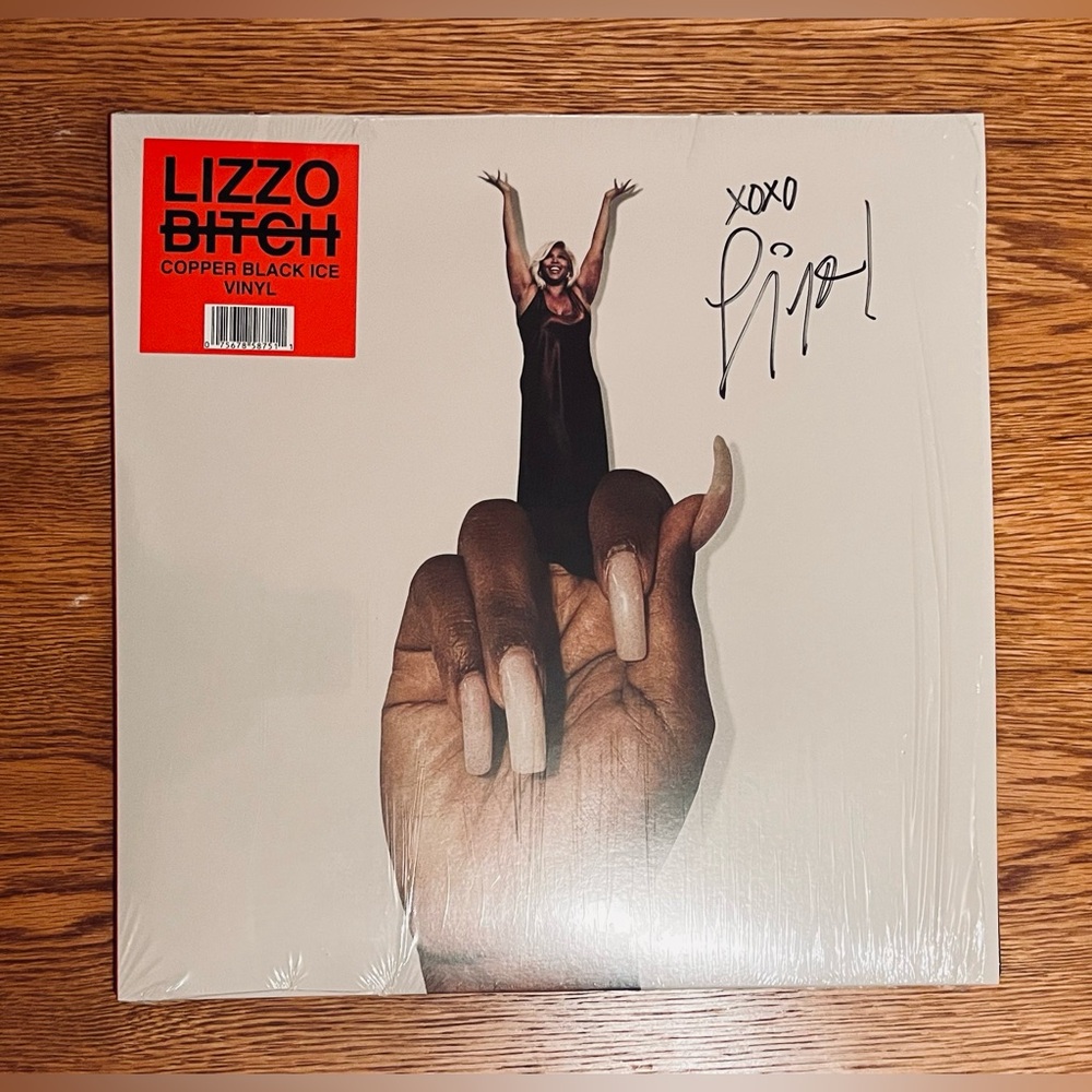 Lizzo Autographed Signed In-Person “B!tch” Copper Black Ice LP Vinyl Record -NEW